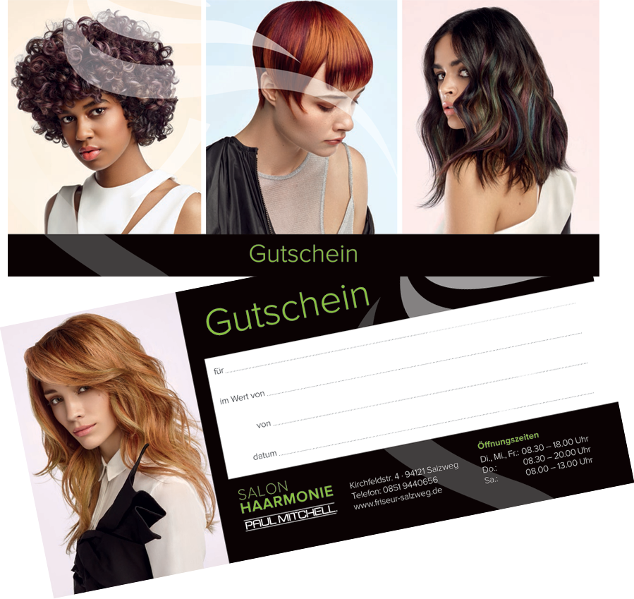 Gtuschein friseur Damen